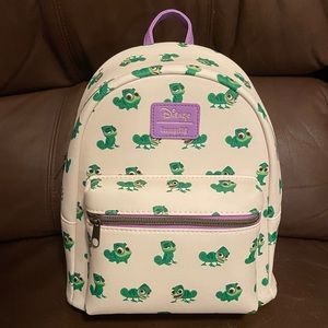 Loungefly Hot Topic Online Exclusive Disney Tangled Pascal Poses Backpack